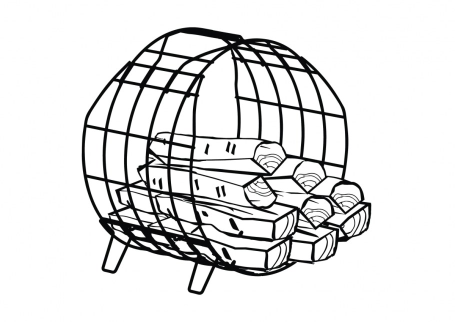 Чертеж каркасного сарая 2х4