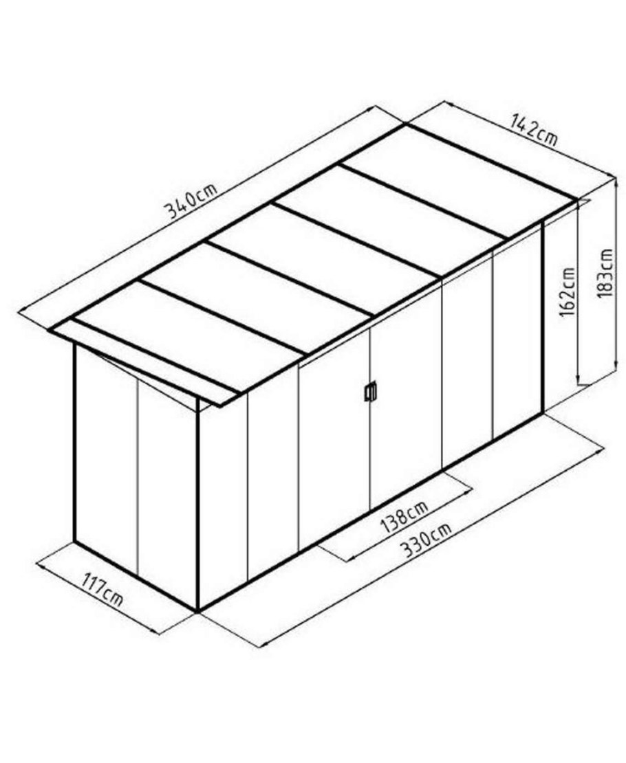 Хозблок с дровником 5х2 односкатный