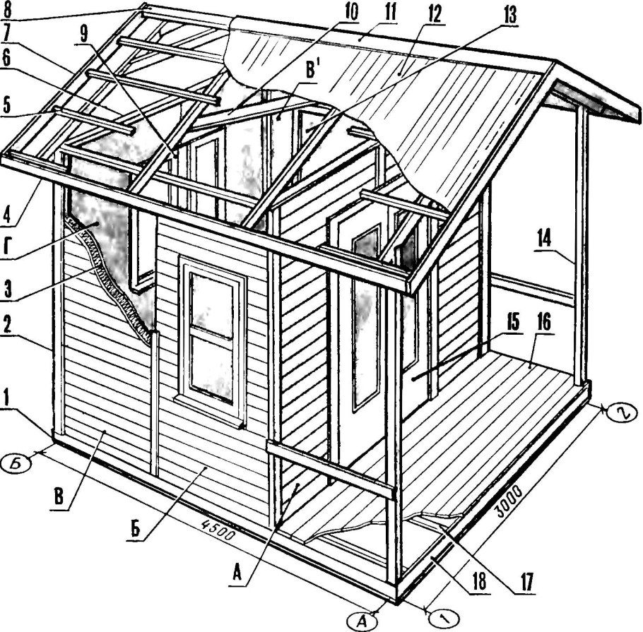 Дровница «Greenstorage» в 230х75х190