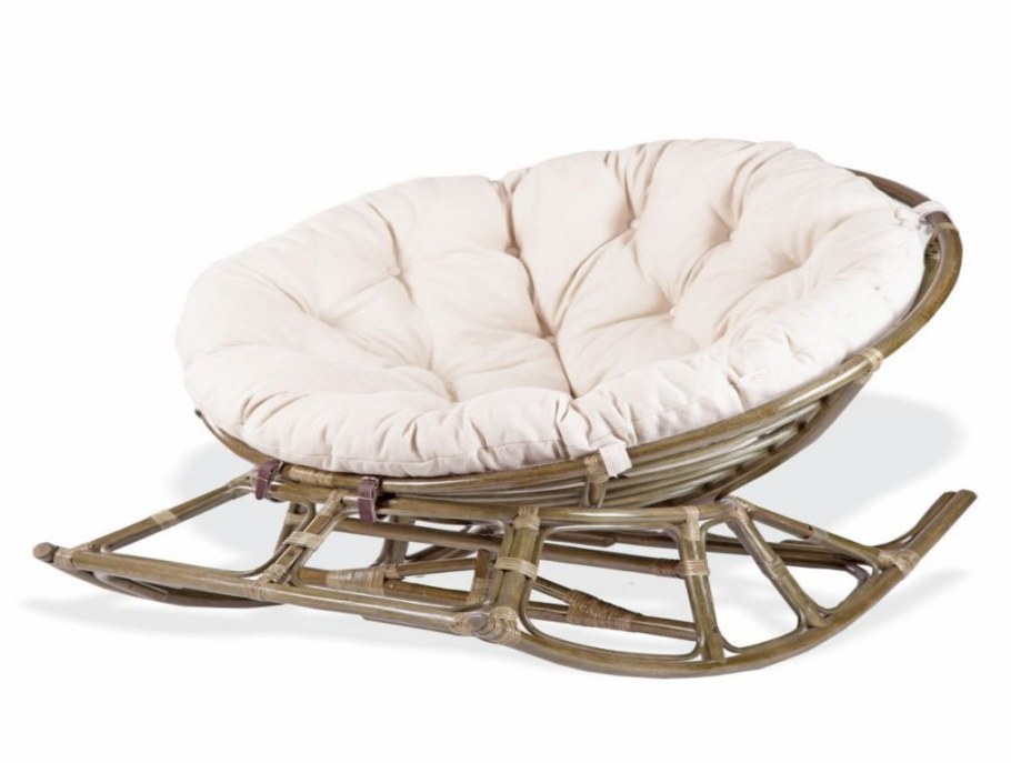 Кресло из ротанга Папасан Челси вращающееся