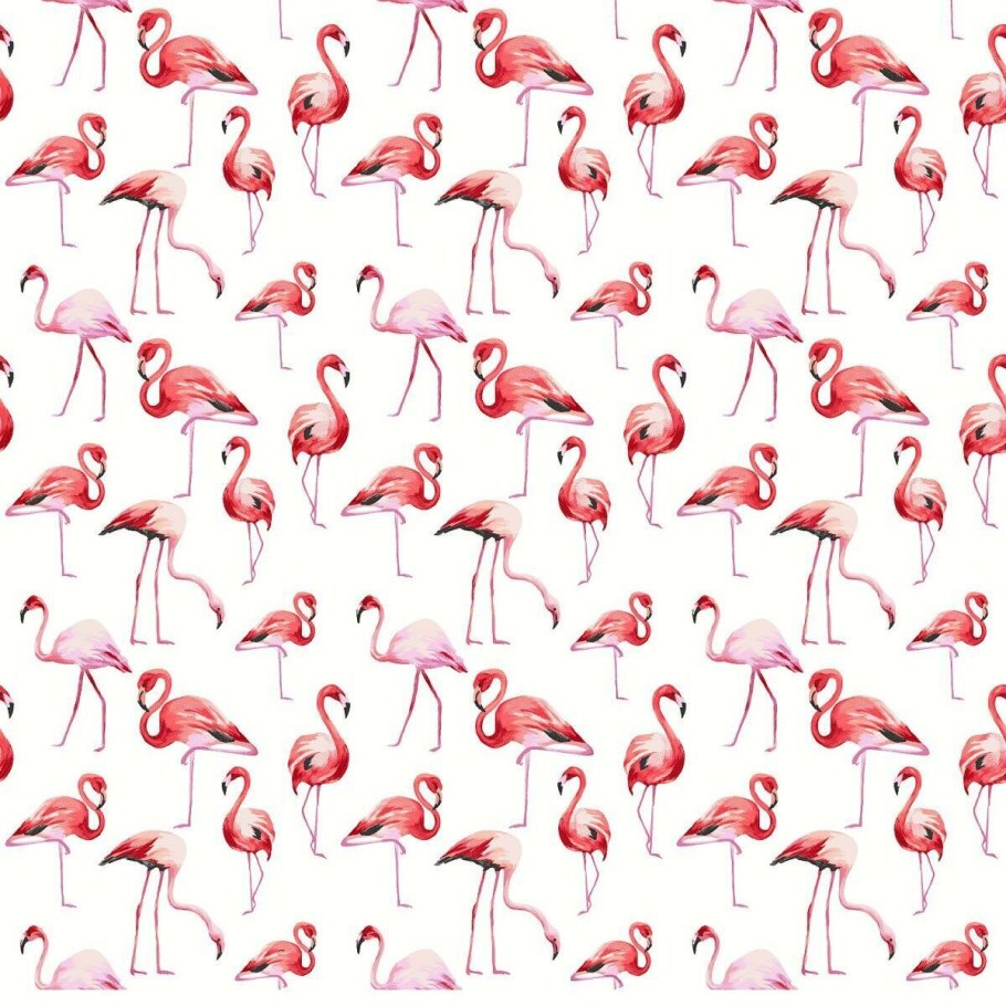Ткань перкаль с Фламинго