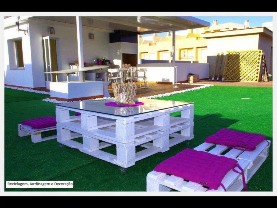 Мебель из поддонов для улицы