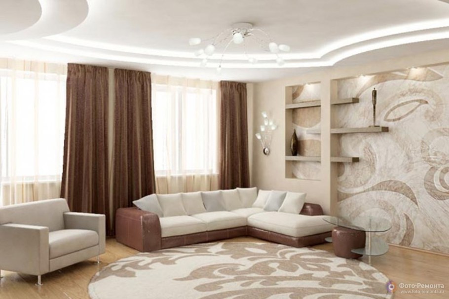 Дизайн зала своими руками