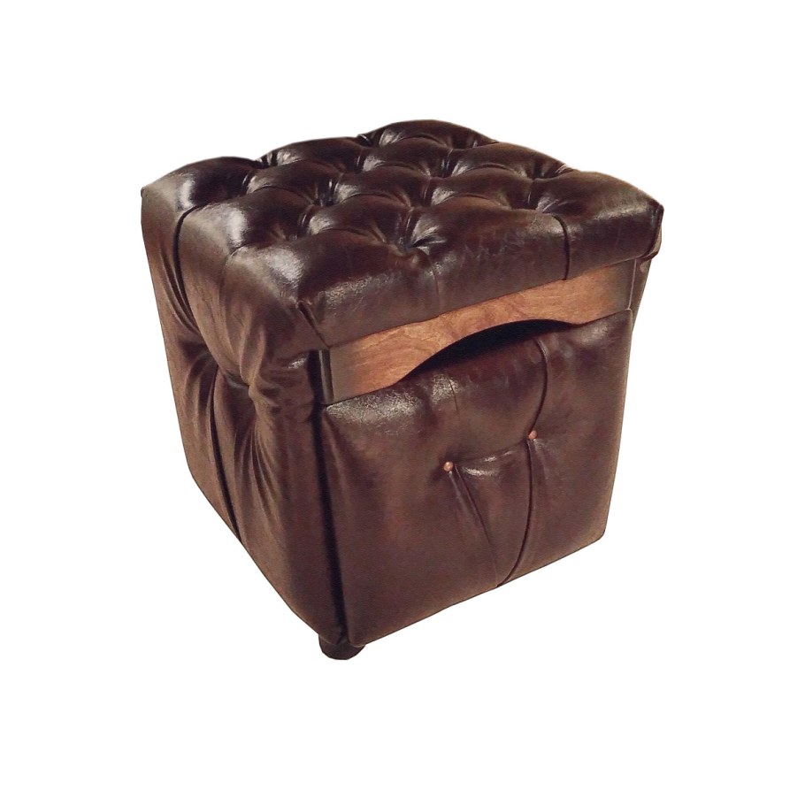 Банкетка из экокожи Santorini шоколад