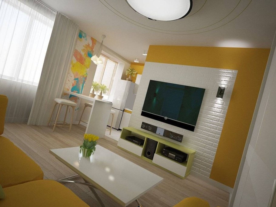 Интерьер хрущёвки 2 комнаты смежные