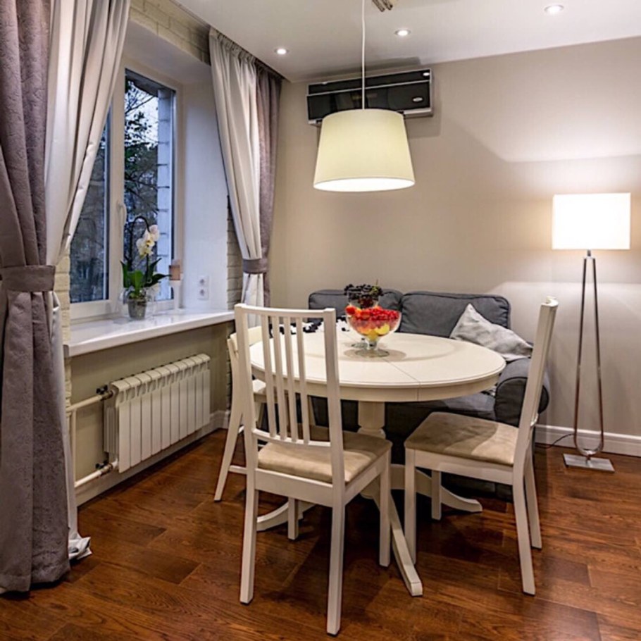 Кухня гостиная в трехкомнатной квартире