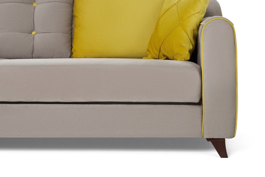 Угловой большой диван бирюзового цвета