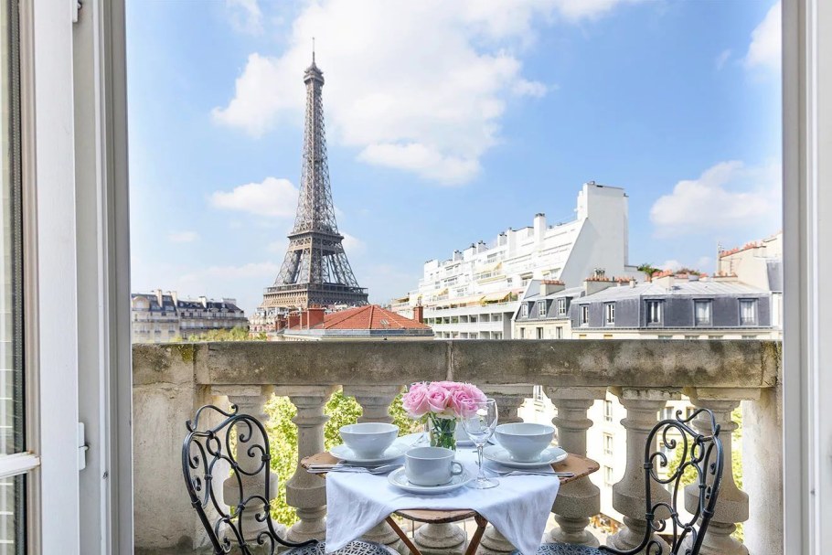 Париж балкон Эйфель