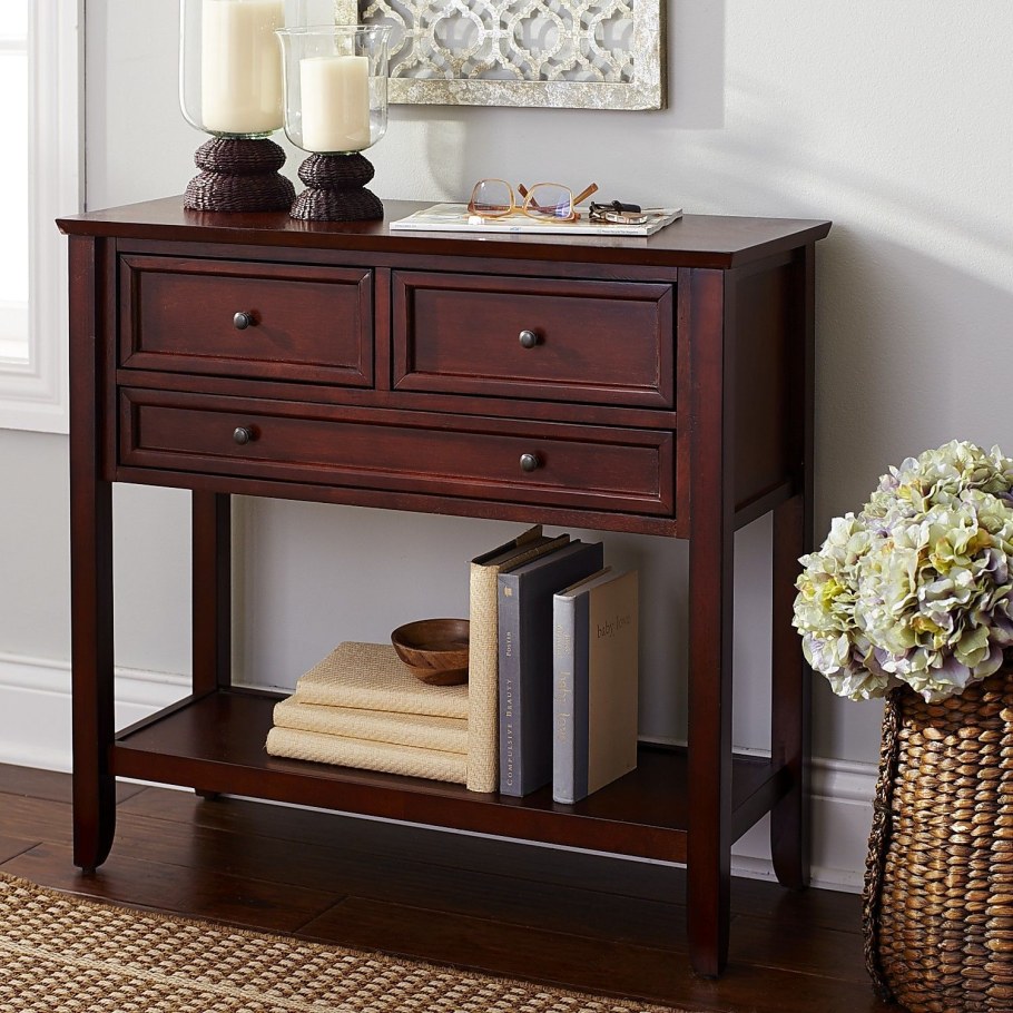 Morris small Console Table консоль (79х28х84h) см 1 512.017s-BB(Mahagony Black Brown)