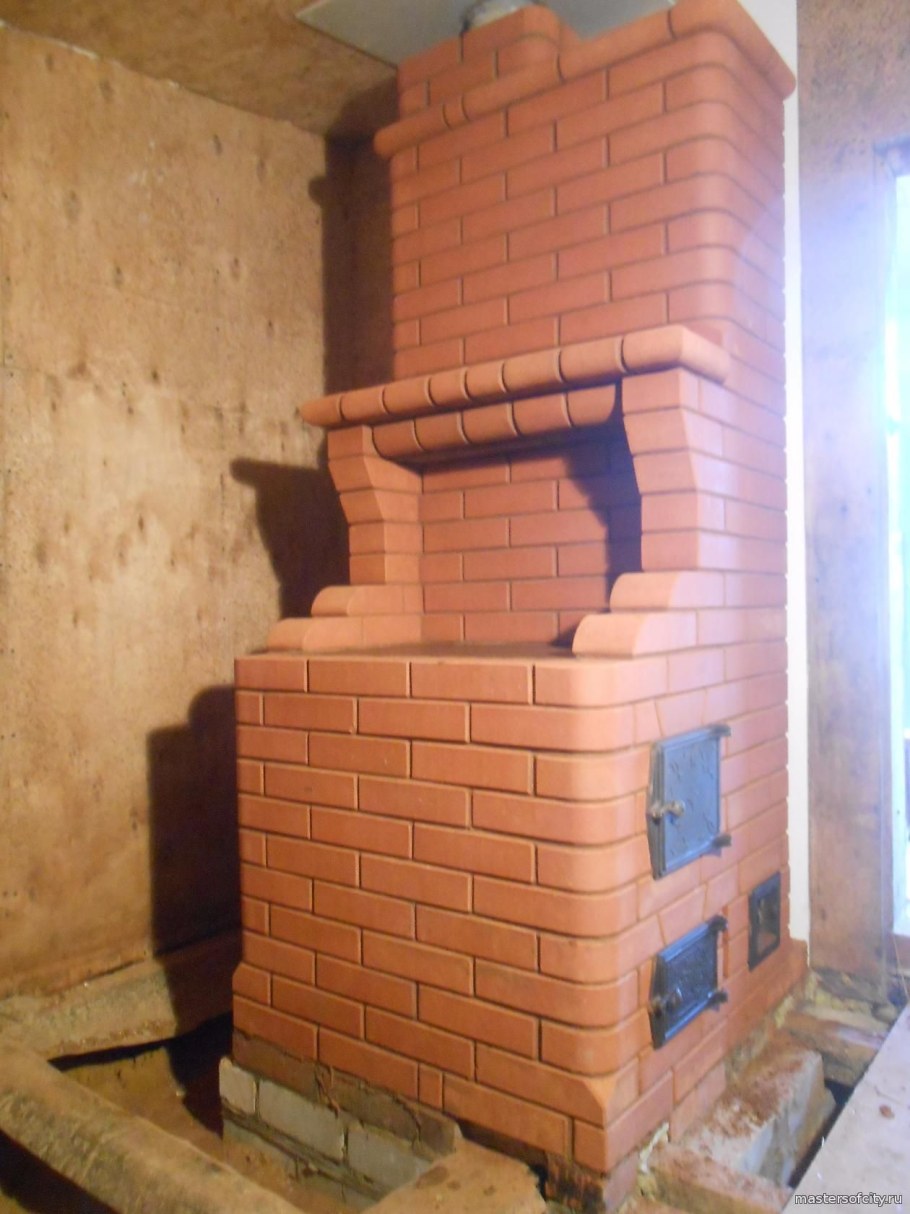 Кирпичная печь камин 1на1