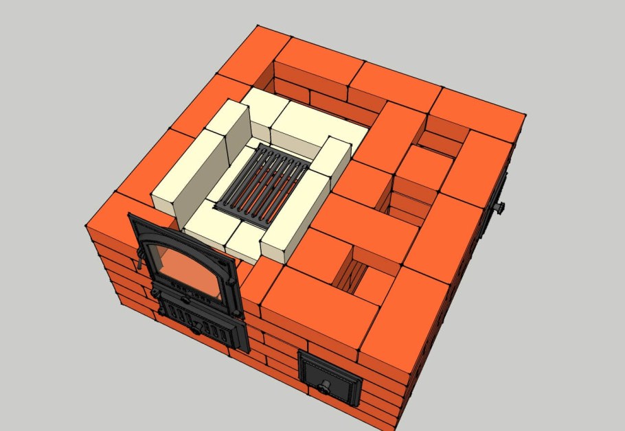 Каминопечь голландка