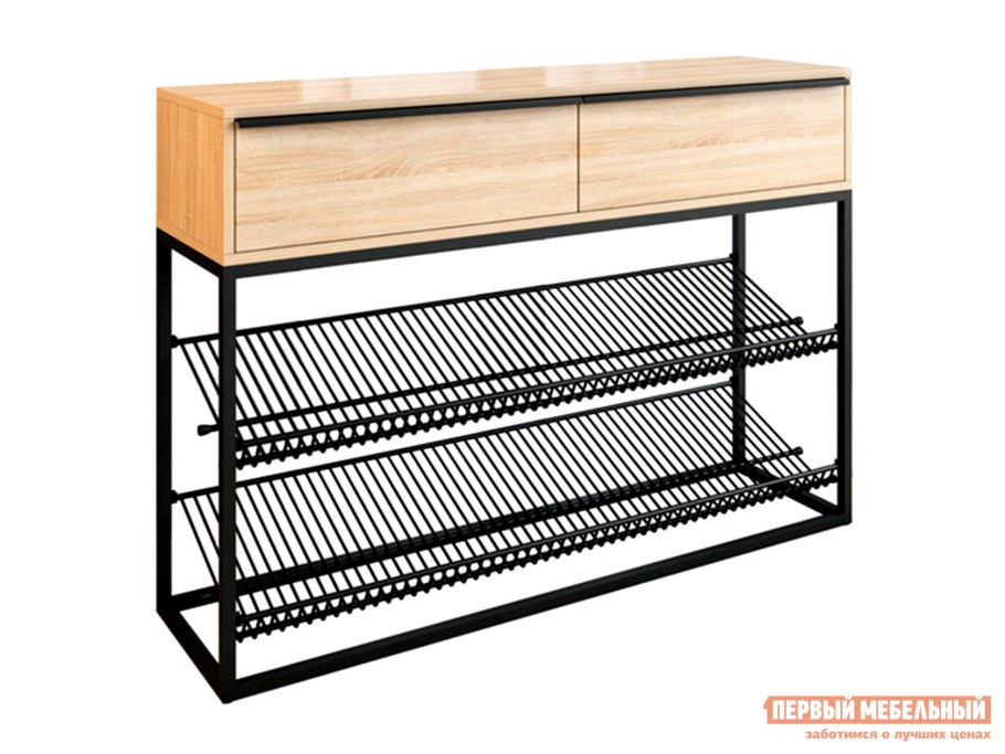 Обувница 2-ая с 1 ящиком «Карина» (600*330*1023) (эко)