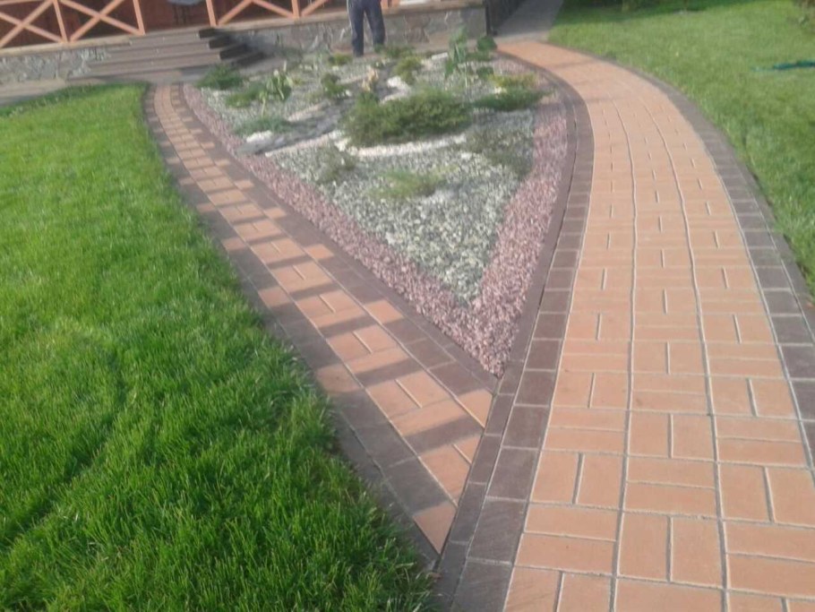 Тротуарная плитка вокруг дома