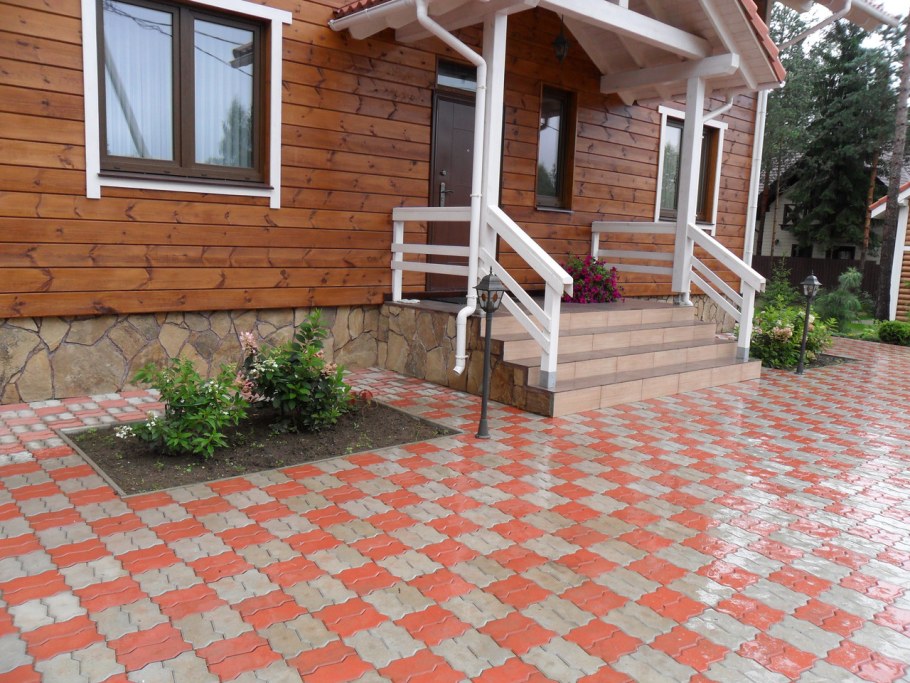 Брусчатка на даче