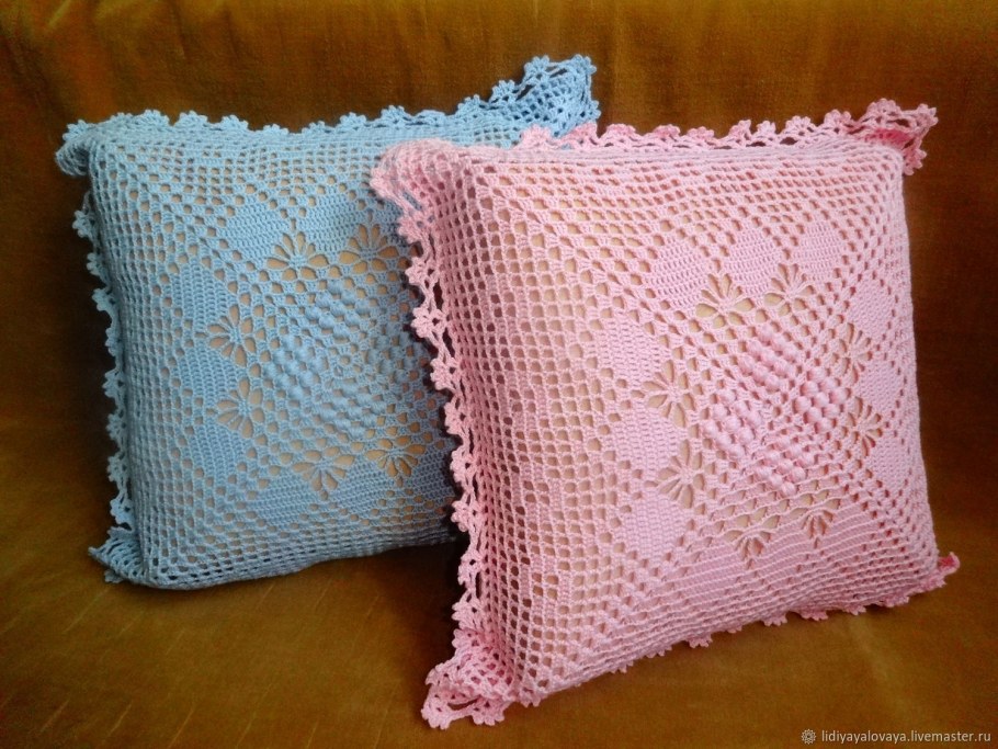 Наволочка на подушку крючком