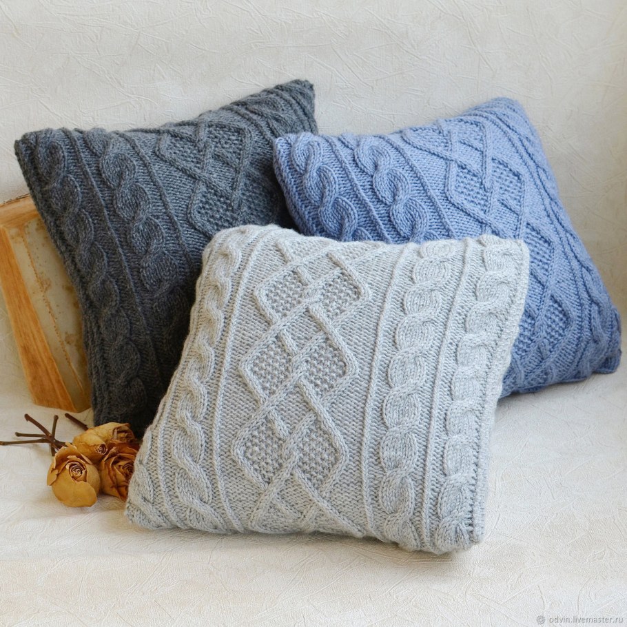 Вязаные наволочки