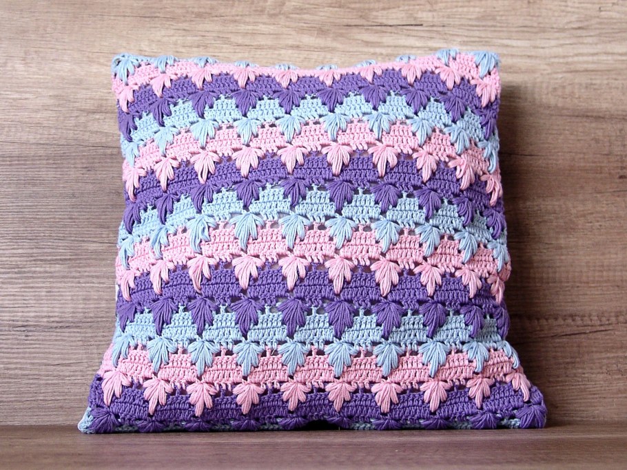 Узор крючком для подушки
