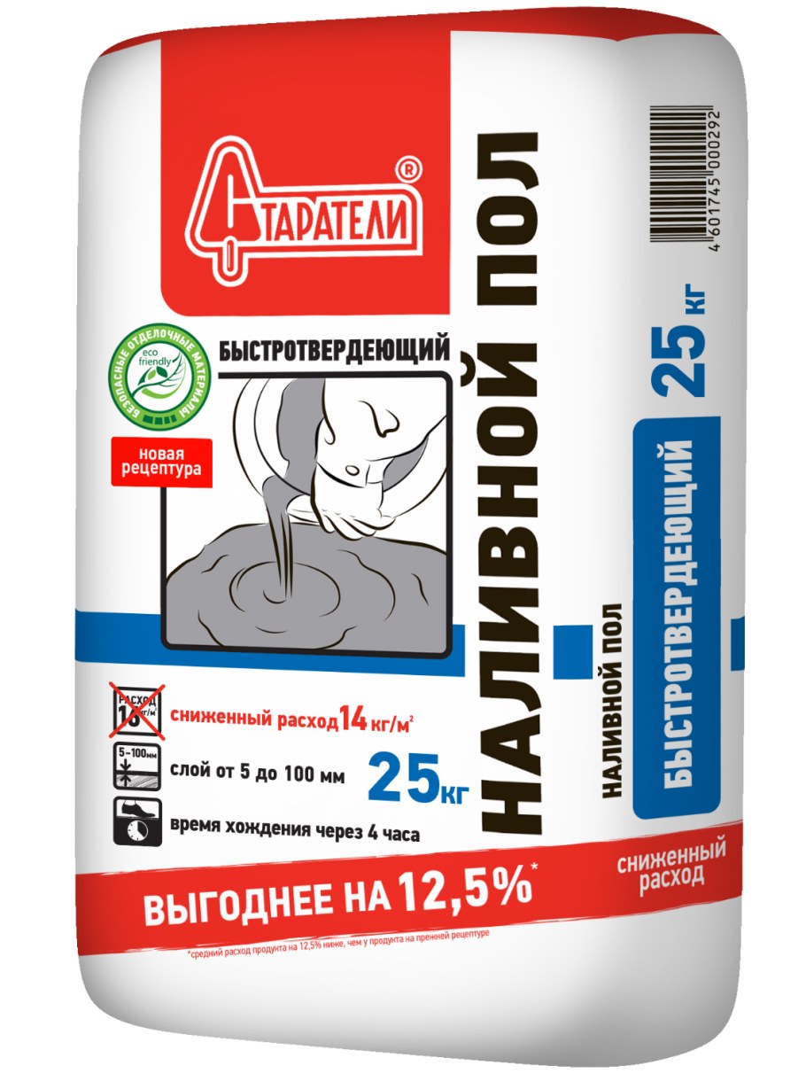 Наливной пол Старатели быстротвердеющий 25 кг