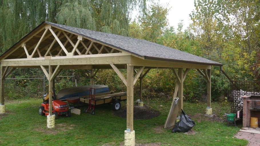 Крыша над беседкой