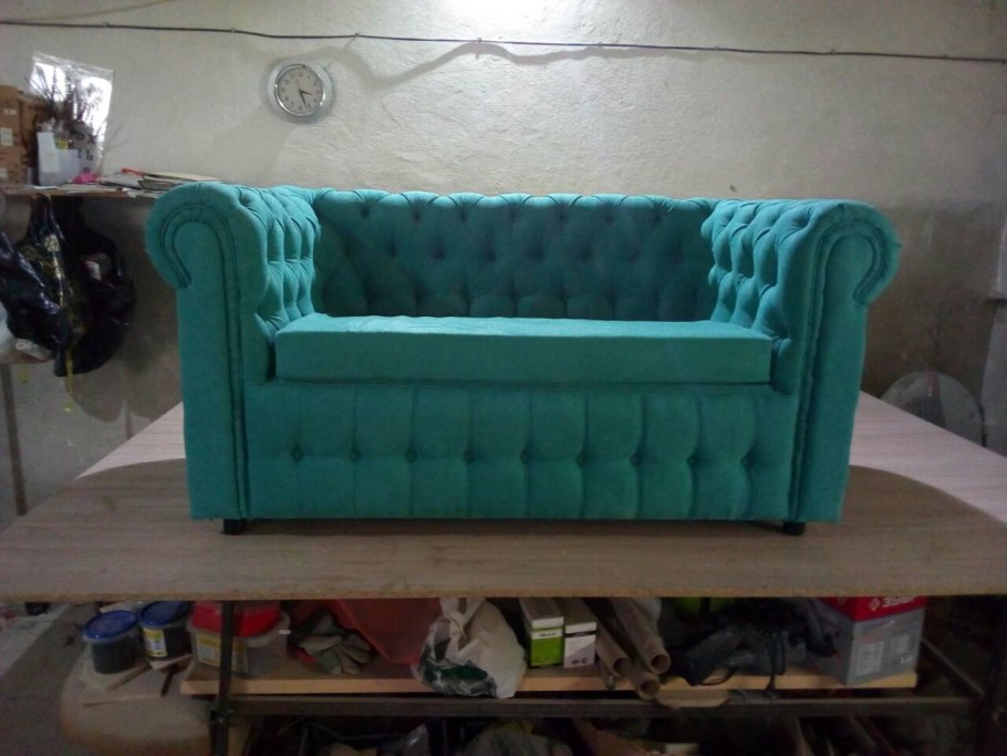 Диван Честер с каретной стяжкой