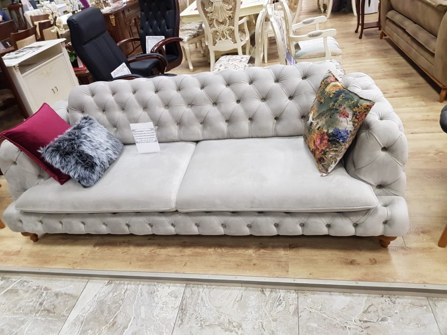 Диван кровать аккордеон с каретной стяжкой