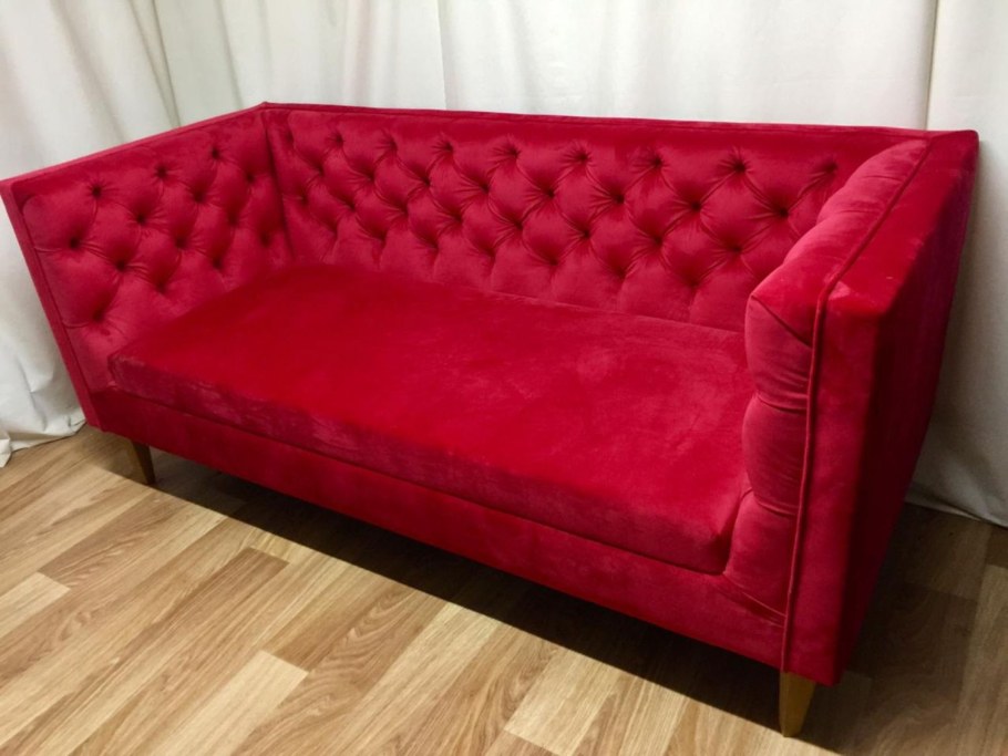 Диван аккордеон с каретной стяжкой