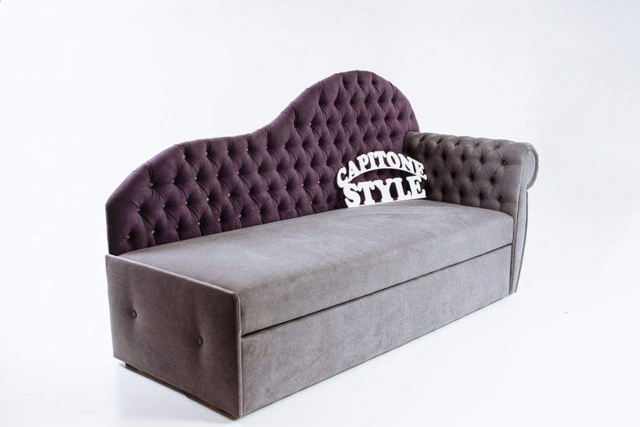 Диван кровать аккордеон с каретной стяжкой