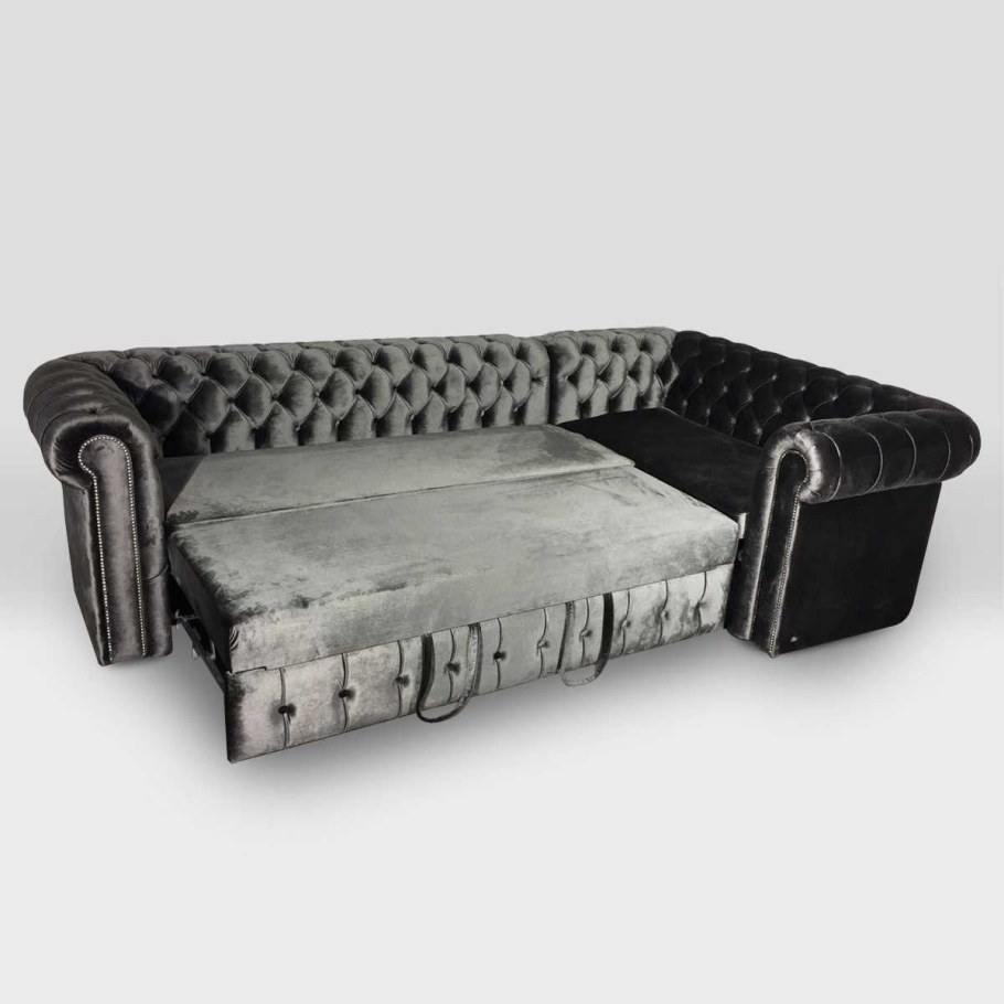 Диван кровать с каретной стяжкой