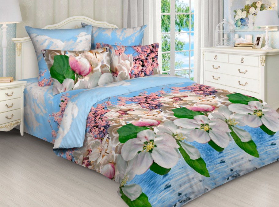 Постельное белье Яблоневый цвет поплин