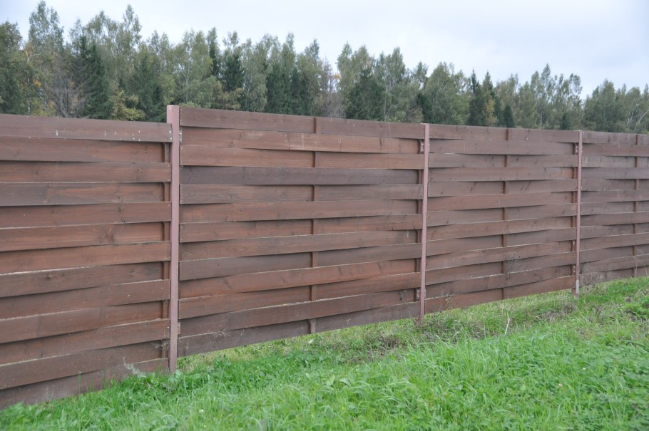 Заборчик для палисадника из штакетника