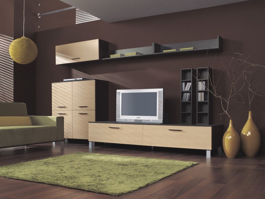 Стенка в гостиную на ножках