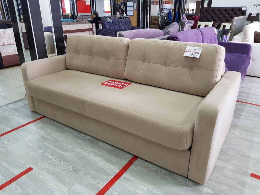 Скай вельвет 16 Аскона диван