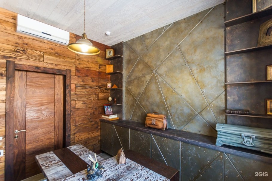 Состаренная штукатурка в интерьере