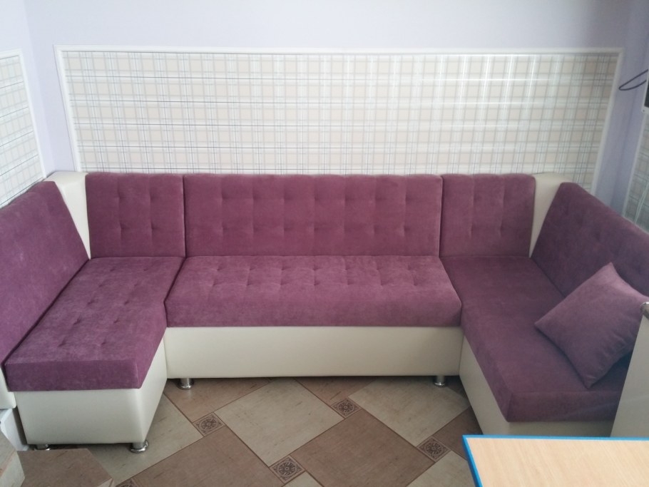 П образные диваны для кухни