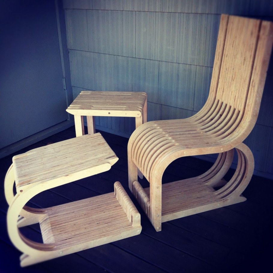 Уличная мебель из фанеры