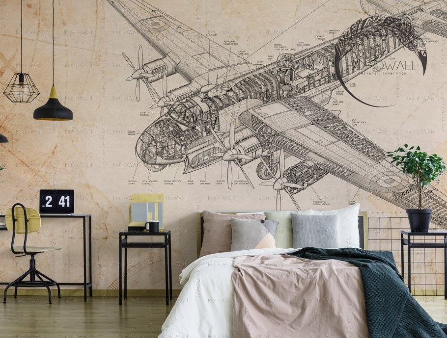 Фотообои комар самолет Дасти