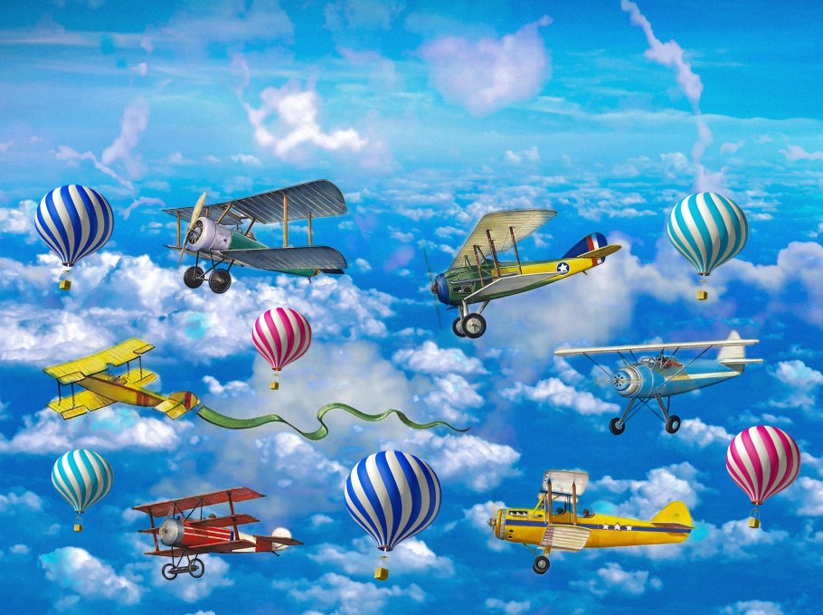 Детская комната самолет