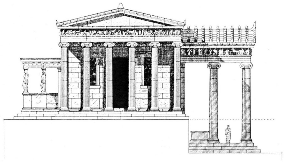 Храм Эрехтейон фасад