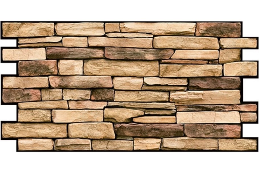 Панель ПВХ сланец натуральный 980*498мм