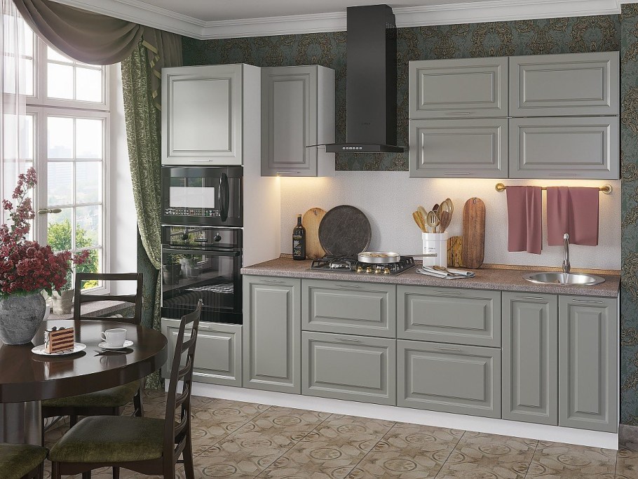 Кухня Ницца Сурская мебель дуб кремовый