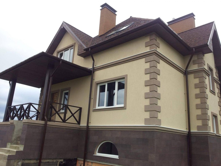 Отделка домов короедом