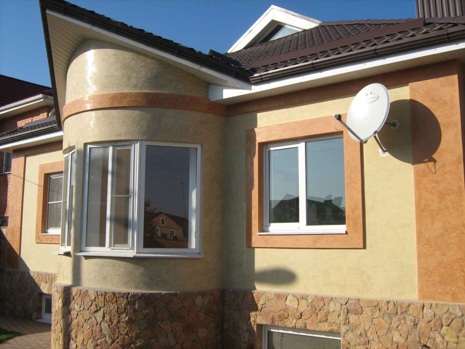 Венецианская штукатурка на фасаде