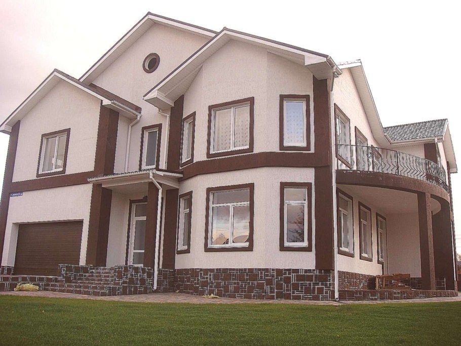 Крашеные фасады домов