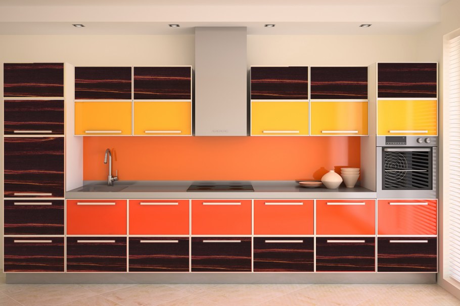 Современные кухни с алюминиевой рамкой