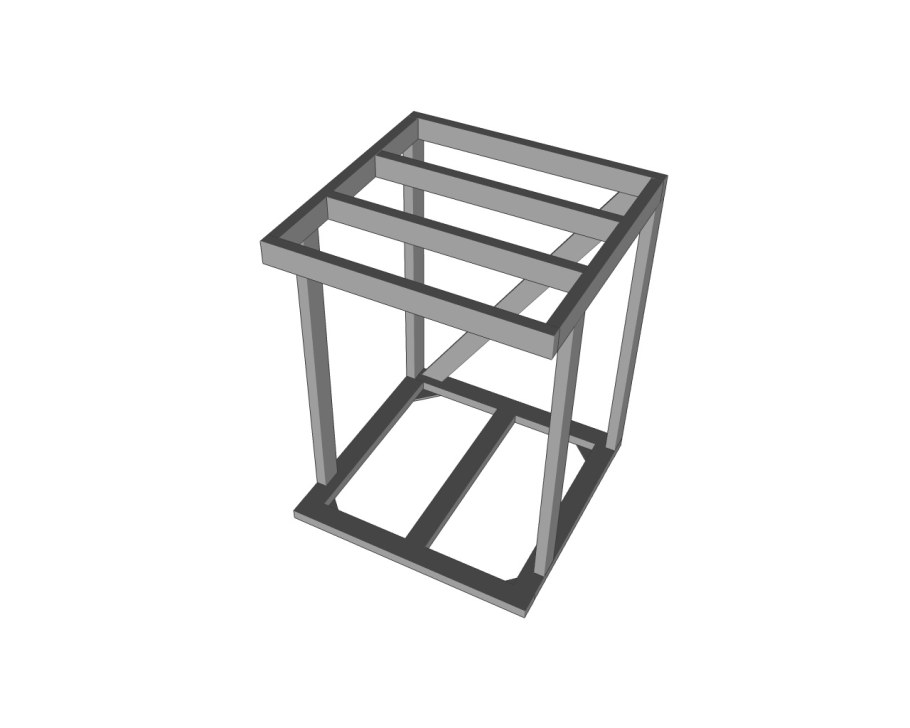 Тумба под аквариум 200л из профильной трубы