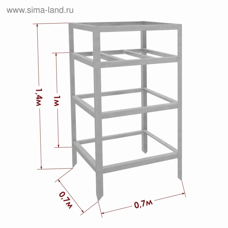 Подставка под бочку 200л (сталь)