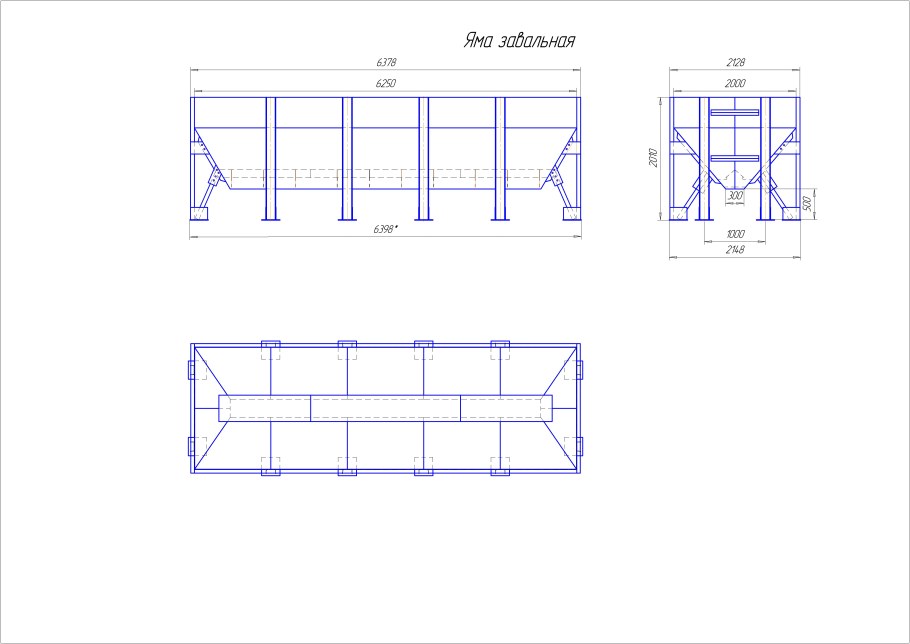 Кассета для штабельного хранения труб 3000х6000