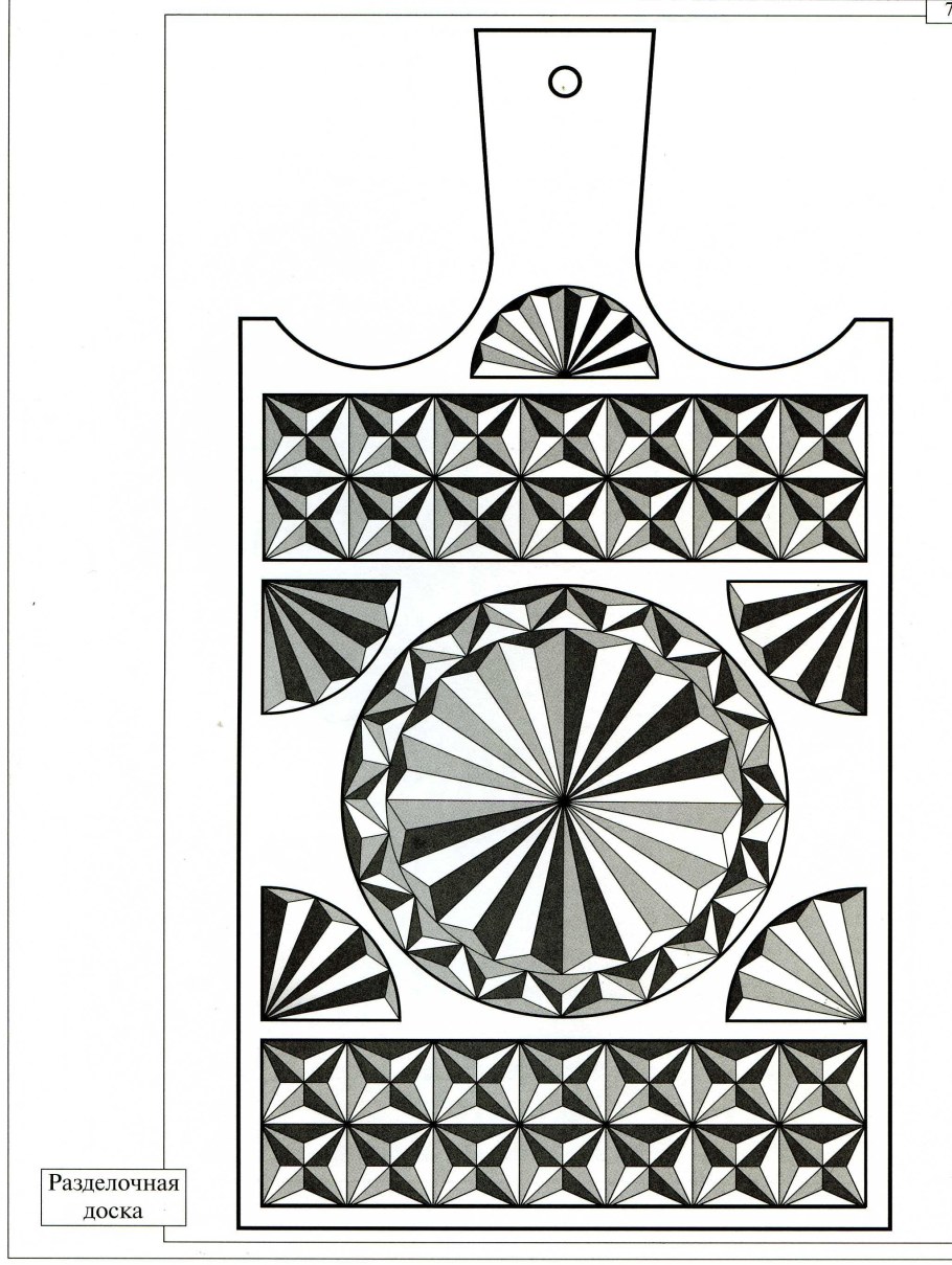 Трехгранно выемчатая резьба по дереву схемы