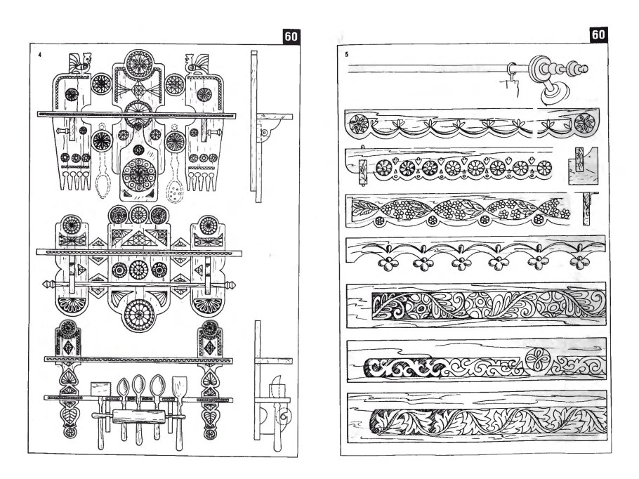 Домовая резьба по дереву чертежи