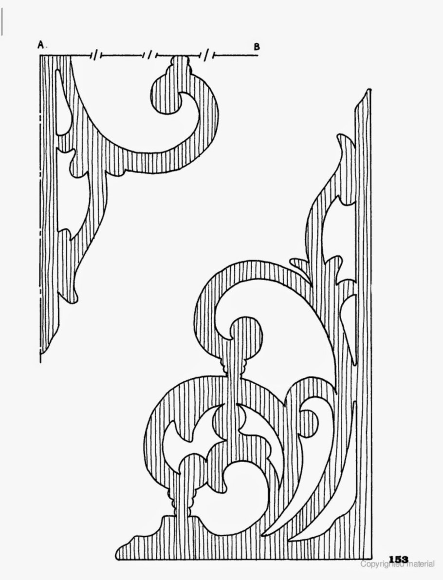 Прорезная резьба по дереву чертежи